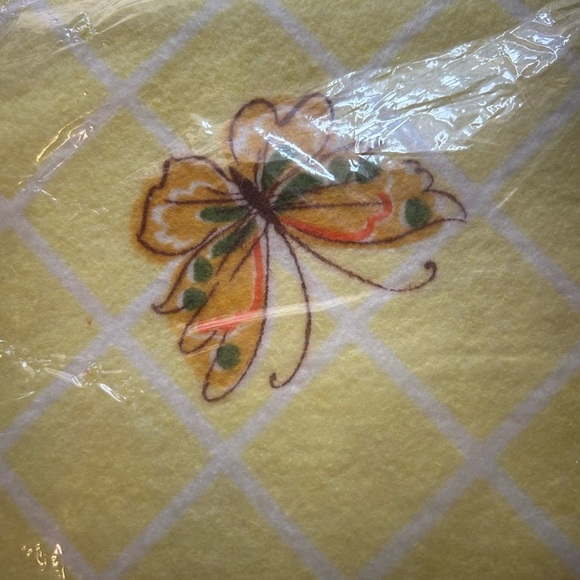 Vintage Owen Manufacturing Co. Butterflies Printed Blanket 72”X90” NWT - Picture 11 of 12